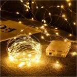 lighting christmas lights with a battery